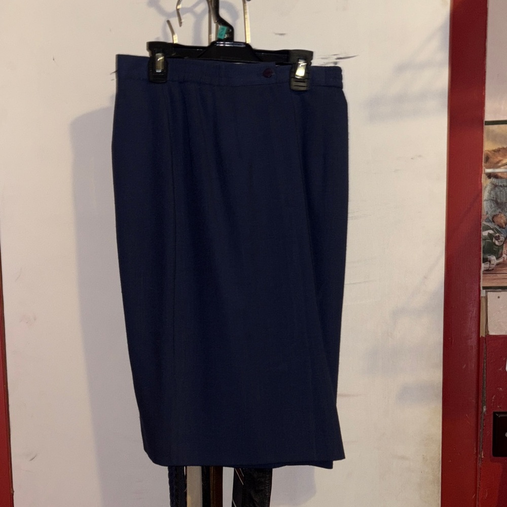 Elegant Navy Blue Women's Skirt